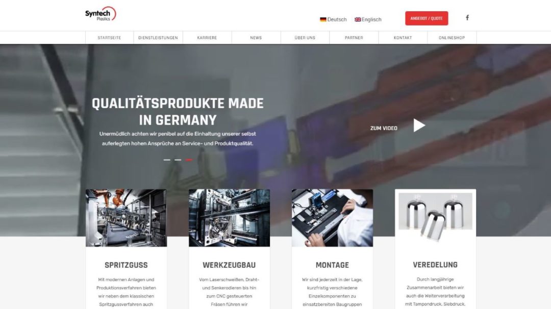 Relaunch syntech-plastics.com