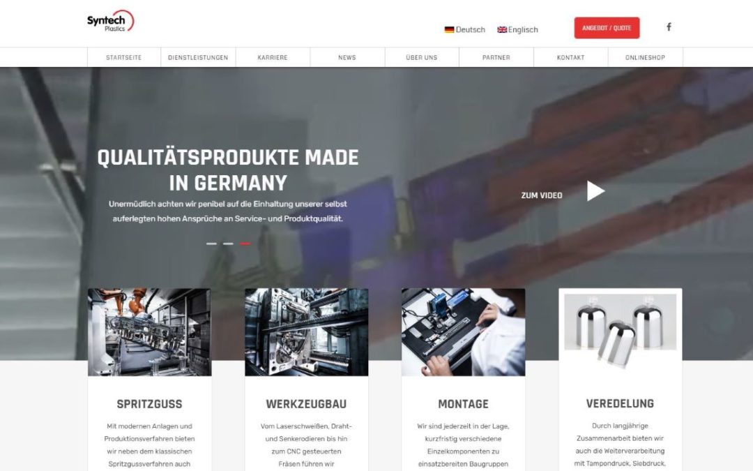 Relaunch syntech-plastics.com