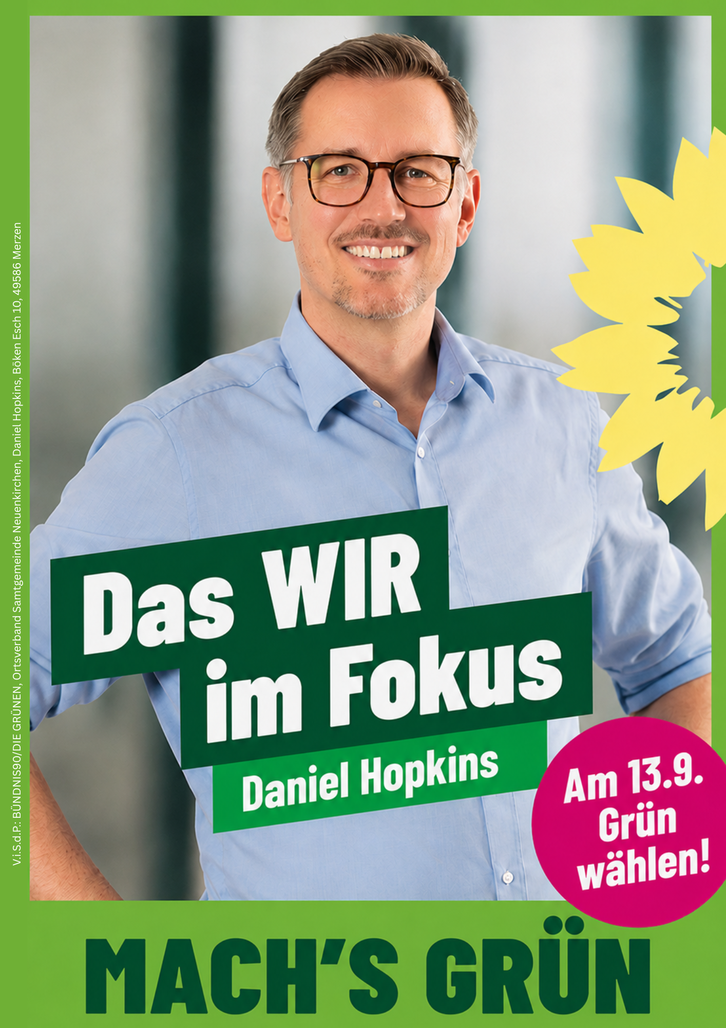 Daniel Hopkins Merzen Daniel Hopkins Kandidat Gemeinderat Merzen Samtgemeinderat Neuenkirchen